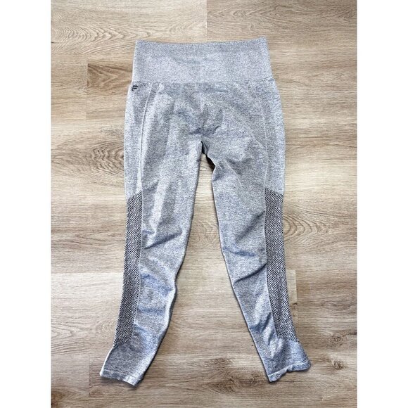 Fabletics Seamless Lazer Cut Out High Rise Athletic Leggings Gray Medium - Picture 1 of 10